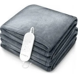 sinnlein Heizdecke mit Abschaltautomatik 180 x 130 cm Hellgrau