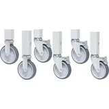 Rau Rollensatz mit Expander, 2 Bock- und 4 Lenkrollen mit Feststeller