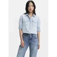 Levi's »ICONIC Western Hemd,Bling Blue X,M - M (38), bling x, Damen Blusen mit Strass- und Glitzerapplikationen auf dem Kragen Gr. blau 47176932-M