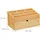 Relaxdays Schreibtisch Organizer Holz 15 x 28 x 16,5 cm natur 6 St.