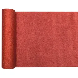 Tischläufer rot glitzer 3 m x 28 cm