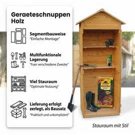 MuCoLa Geräteschrank 0,49 x 0,79 x 1,9 m natur