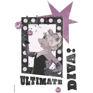 KOMAR Deko-Sticker Ultimate Diva 50 cm x 70 cm