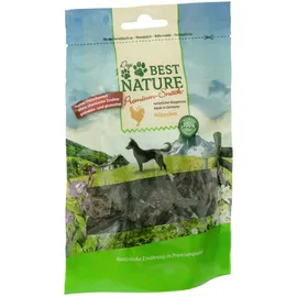 Best Nature Premium Snack für Hunde, 3x 80 g - Häppchen Huhn