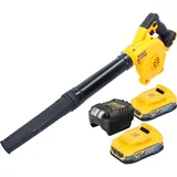 DeWalt DCV 100 E2 Akku Gebläse / Laubbläser 18 V / 2x Powerstack Akku 1,7 Ah + Ladegerät