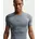 Pro Dri-FIT Tight kurzarm Fitnessshirt Herren 084 smoke grey/black XL
