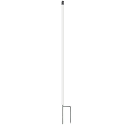 10x Kunststoffpfähle, 146 cm x Ø19 mm, rund, 2 Spitzen