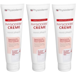 Physioderm Körperpflegemittel 3x Creme Hautpflege Pflegecreme Feuchtigkeitscreme silikonfrei 100ml