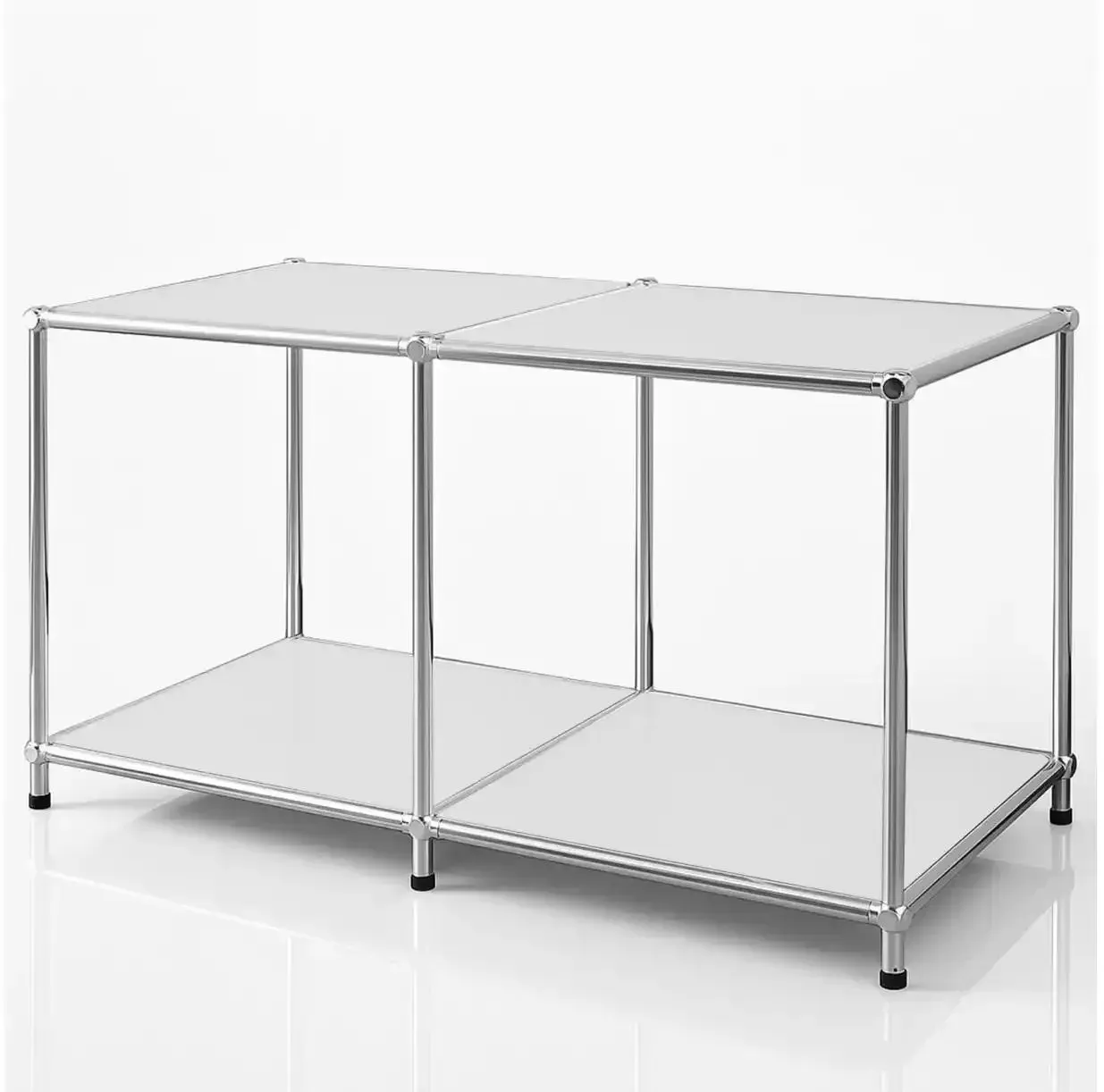 Floordirekt Metallregal   ¦ weiß ¦ Maße (cm): B: 78 H: 46