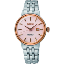 Seiko Presage Automatik Cocktail Time Ladies 30mm SRE012J1 Sonderangebot - perlmutt - rose,bicolor - 30mm