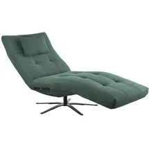 KAWOLA Relaxliege LETICIA Feincord 0 x 0 x 0 cm Grün mit Nackenkissen