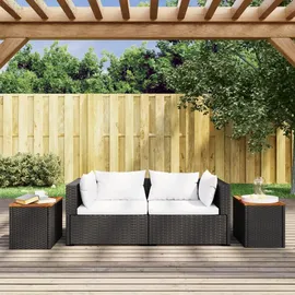 vidaXL Gartentisch 58,9 x 35,8 x 17,1 cm Schwarz