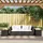 vidaXL Gartentisch 58,9 x 35,8 x 17,1 cm Schwarz
