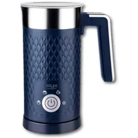 ADLER - Elektrischer Milchaufschäumer und Milchheizer - 2in1-4 Funktionen: Cappuccino, Latte, Erwärmen, kalter Schaum - Set mit kabelloser Tasse - drehbarer 360°-Sockel - 300ml Milch - 150ml Schaum