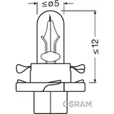 ams-osram OSRAM Glühlampe, Instrumentenbeleuchtung 2452mfx6