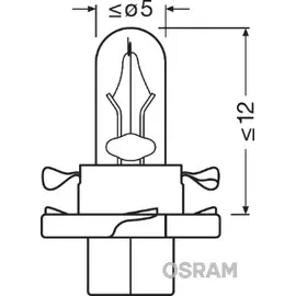 ams-osram OSRAM Glühlampe, Instrumentenbeleuchtung 2452mfx6