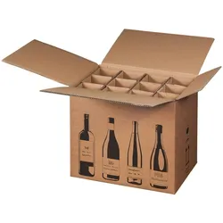 smartboxpro 5 x 12er Flaschenkarton 420 x 305 x 368 mm zweiwellig