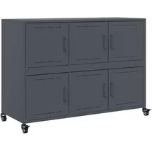 vidaXL Sideboard Anthrazit 100,5x39x72 cm Stahl