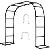 Stabiler Rosenbogen aus Metall für Kletterpflanzen - Hochzeitsdeko Rankhilfe Wetterfest Gartenpergola erhältlich in 80-400cm Breiten 240x220cm Größe perfekt für Veranstaltungen im Freien