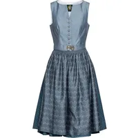 Hammerschmid Dirndl Jacquard Midi-Dirndl Taubensee blau 42