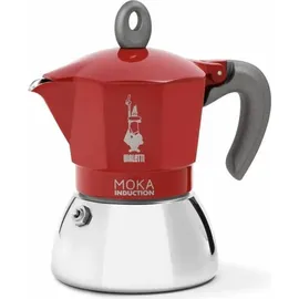 Bialetti Moka Induction 2 Tassen rot/silber