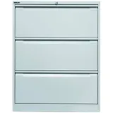BISLEY Hängeregistraturschrank lichtgrau 3 Schubladen 80,0 x 62,2 x 101,6 cm
