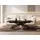 WFL GROUP Axen Schwarz Laminat 120-160 x 80 x 38-75 cm