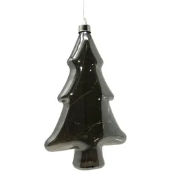 Weihnachtsbaum mit Batteriebetrieb in transparent glatt H 24cm
