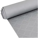 ANRO Gummi Antirutsch Premium TPE Geruchsarm Bodenbelag Riffelblechoptik Grau 3mm Stark 100 cm Breite 180 cm Länge
