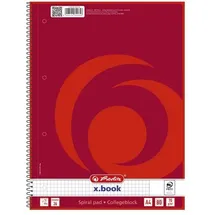 Hamelin OXFORD Collegeblock A4 80 Blatt, kariert mit weissem Rand links und rechts, 70 g/m2, 4fach gelocht