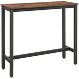 VASAGLE Bistrotisch braun 120,0 x 40 x 100 cm Braun-Schwarz