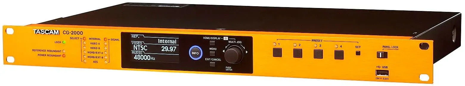 Tascam CG-2000 - Masterclock-Generator, Taktraten bis 10 MHz, 4 Videos