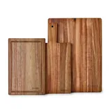 KUPPELS NICE Schneidebrett-Set Holz 3-tlg. onesize Braun