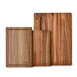 KUPPELS NICE Schneidebrett-Set Holz 3-tlg. onesize Braun