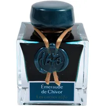 Jacques Herbin Tinte 1670 series - Blau 15035JT Jubiläums- Tintenflakon 50 ml, für Federhalter, Farbintensiv, Grün