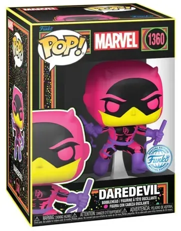 Funko - POP! - Marvel Comics - Daredevil (Classic) Blacklight Vinyl