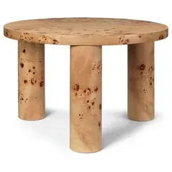 ferm LIVING - Post Sofa-Tisch Small Poplar Burl Veneer