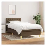 vidaXL Boxspringbett 100 x 200 cm H2 Braun