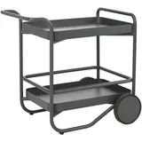 Brafab Garten-Servierwagen Trolly, Anthrazit - aus Aluminium, mit Rollen