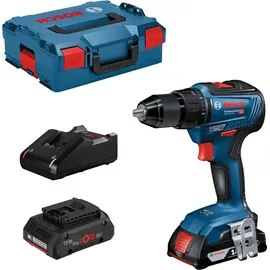 Bosch GSR 18V-55 Professional inkl. 2 x 4 Ah + L-Boxx 06019H5204