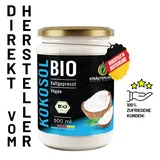 KRÄUTERLAND Bio Kokosöl Kokosfett 500ml nativ rein kaltgepresst Laurinsäure 53%