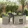 vidaXL Garten Essgruppe 5 Stk. Hellgrau Poly-Rattan