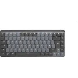 Logitech MX Mechanical Mini Graphite, LEDs weiß, Kailh Choc V2 LOW PROFILE BROWN, Logi Bolt, USB/Bluetooth, US (920-010780)