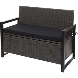 MCW MCW-F39 2er Sitzbank 120 x 60 x 85 cm Grau