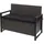 MCW MCW-F39 2er Sitzbank 120 x 60 x 85 cm Grau