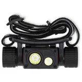 Nedis LED-Stirnlampe IPX8 1000lm USB-C Akku Schwarz