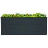 Mega-Holz Hochbeet Gemüsebeet Metall Premium 185 x 95 x 75 cm Anthrazit