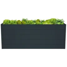 Mega-Holz Hochbeet Gemüsebeet Metall Premium 185 x 95 x 75 cm Anthrazit