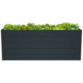Mega-Holz Hochbeet Gemüsebeet Metall Premium 185 x 95 x 75 cm Anthrazit