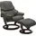 Stressless Stressless® Relaxsessel »Reno«, (Set, Relaxsessel mit Hocker), mit Hocker, mit Classic Base, Größe S, M & L, Gestell Braun grau